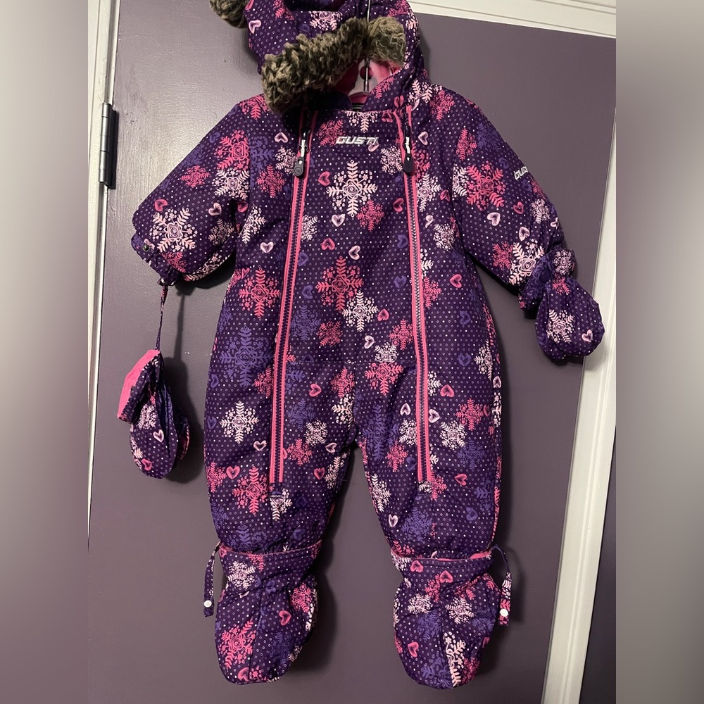 GUSTI Kids' Purple Snowsuit size 6M